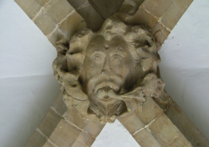 Green Man in the Entrance of St. Dunstan's Church, Cranbrook